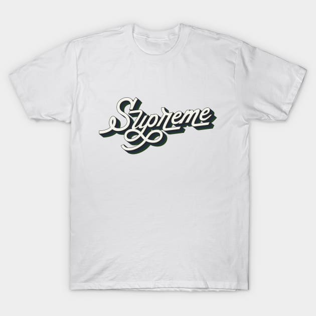 Supreme Retro Vintage Style StreetWear Design T-Shirt by So Young So Good